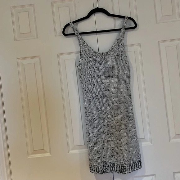 H&M Metallic sweater spaghetti straps mini dress  Sz S - Picture 13 of 13